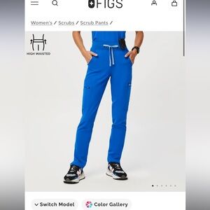 Figs high waist Zola Skinney scrub pant